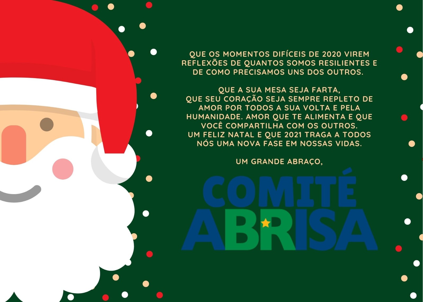 Feliz Natal! Que tudo feliz seja sempre seu!